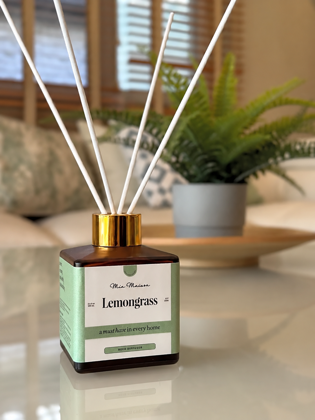 Mia Masion Reed Diffuser Square Amber 100ml Mia Maison
