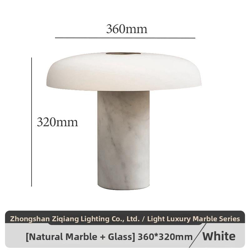 Milano Glow - Artex - N102 - Postmodern Nordic Marble Table Lamp with Light Luxury Designer Style, Eye-Friendly Ambient Lighting for Elegant Interiors - Bedroom / Bedside / Living Room / Hotel Milano