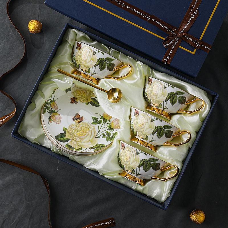 CUPURA Xeno - Designer European Ceramic Coffee Cup & Tea Set - Elegant British Afternoon Tea Collection CUPURA
