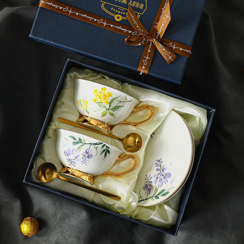 CUPURA Wiro - European Coffee Cup & Saucer - Elegant British Afternoon Tea Set, Premium Gift Souvenir CUPURA