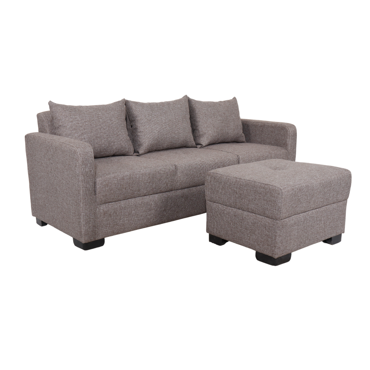 Franco Fabric Sofa with Ottoman Furnigo