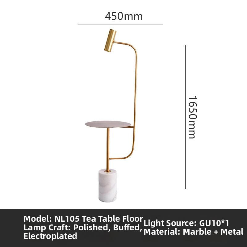 Milano Glow - Arixa - NL126 - Nordic Modern Floor Lamp with Built-in Storage, Simple Designer Lighting for Functional and Stylish Spaces - Living Room / Bedroom / Bedside / Study Milano