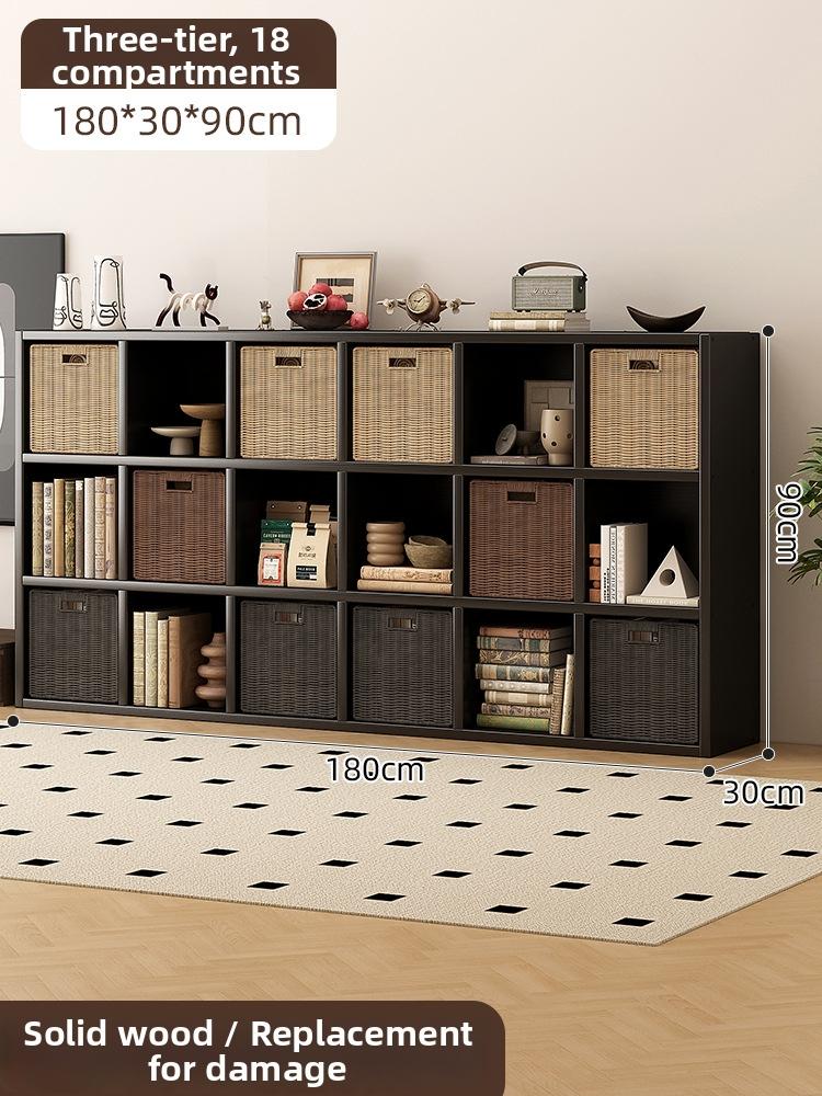 Timberra - Merry02 - LatticeWood Floor-Standing Storage Rack - Living Room Timberra