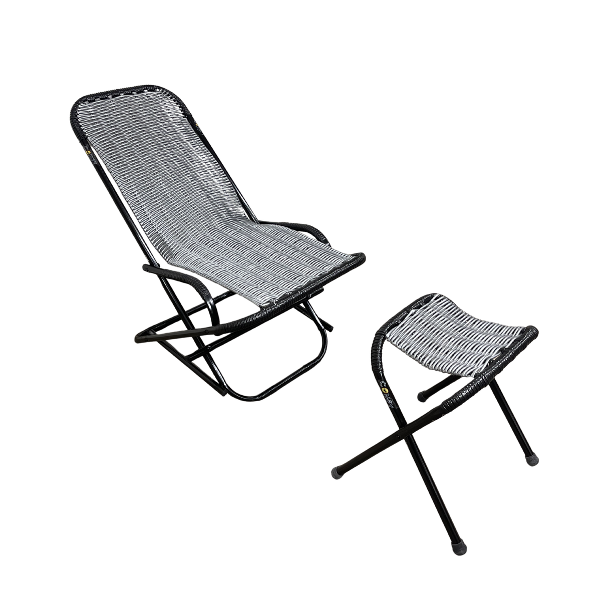 Ventilated Rocking Chair With Stool AF Home