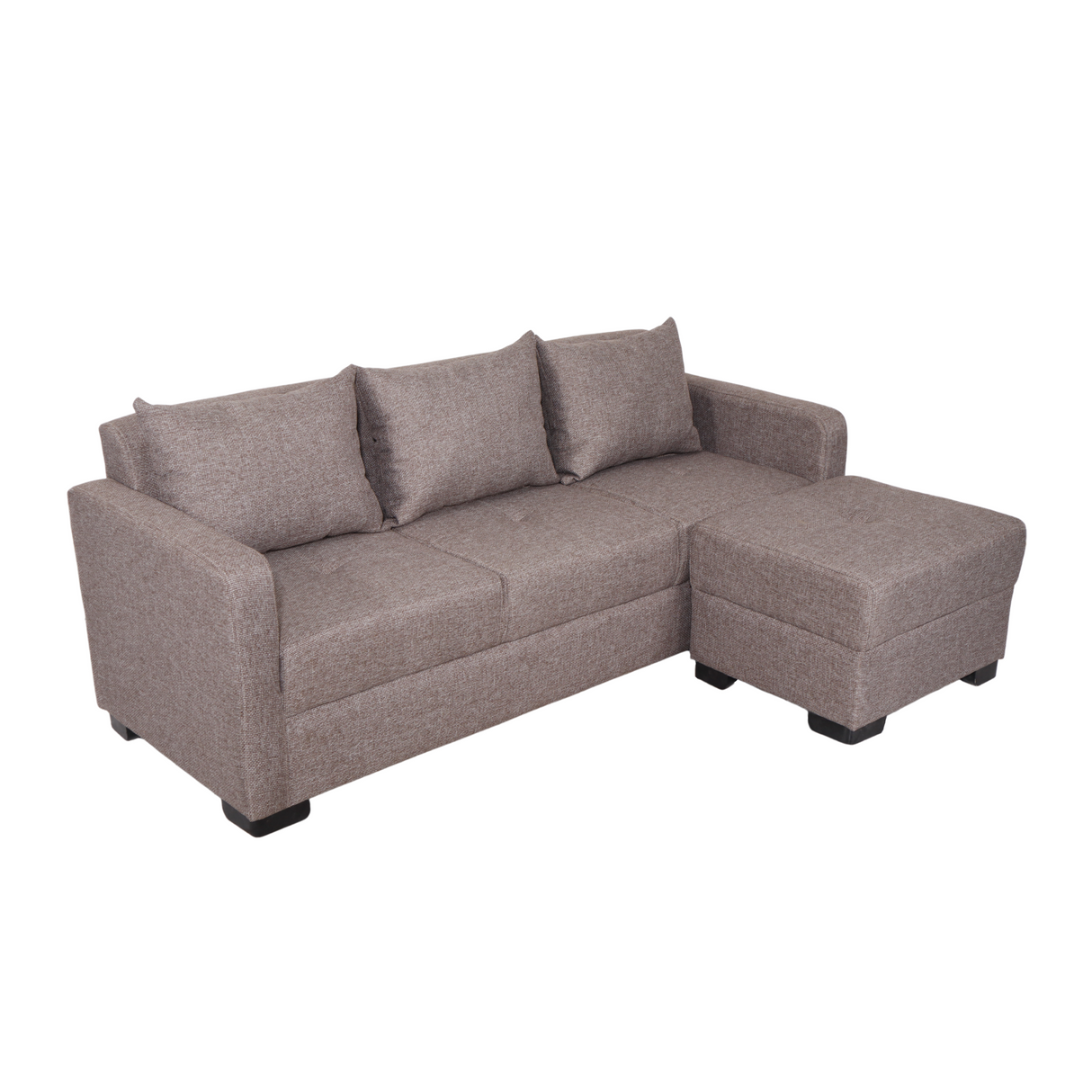 Franco Fabric Sofa with Ottoman Furnigo