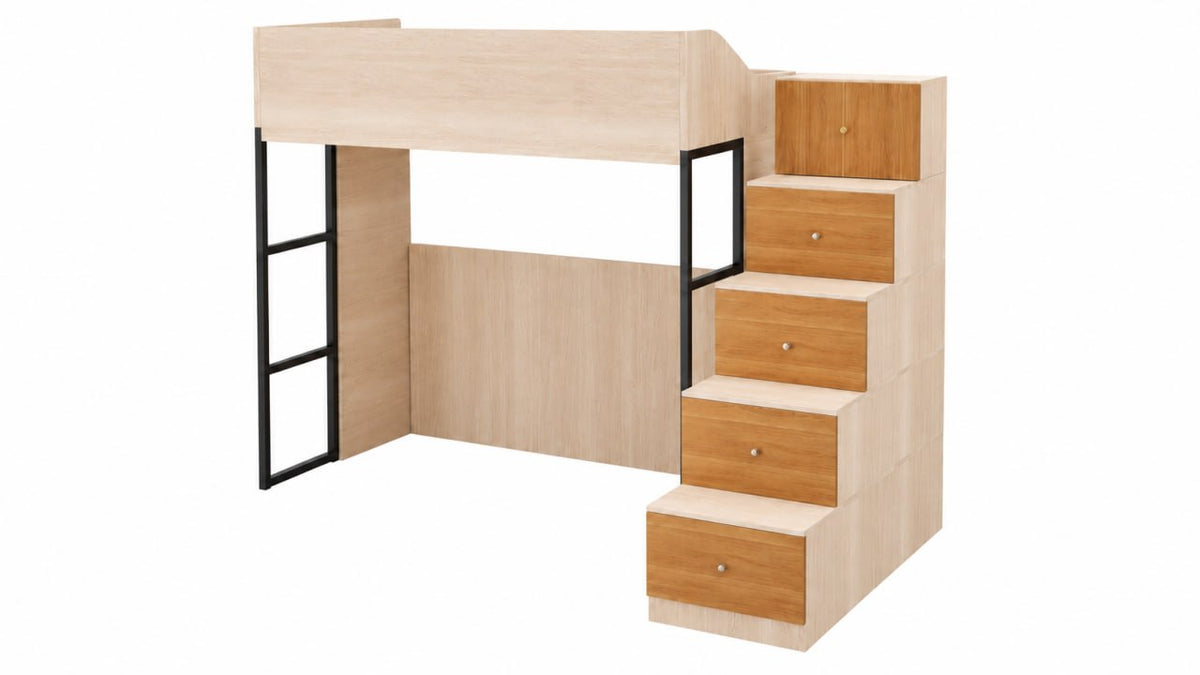 Cleo Loft Bed with Drawer Staircase