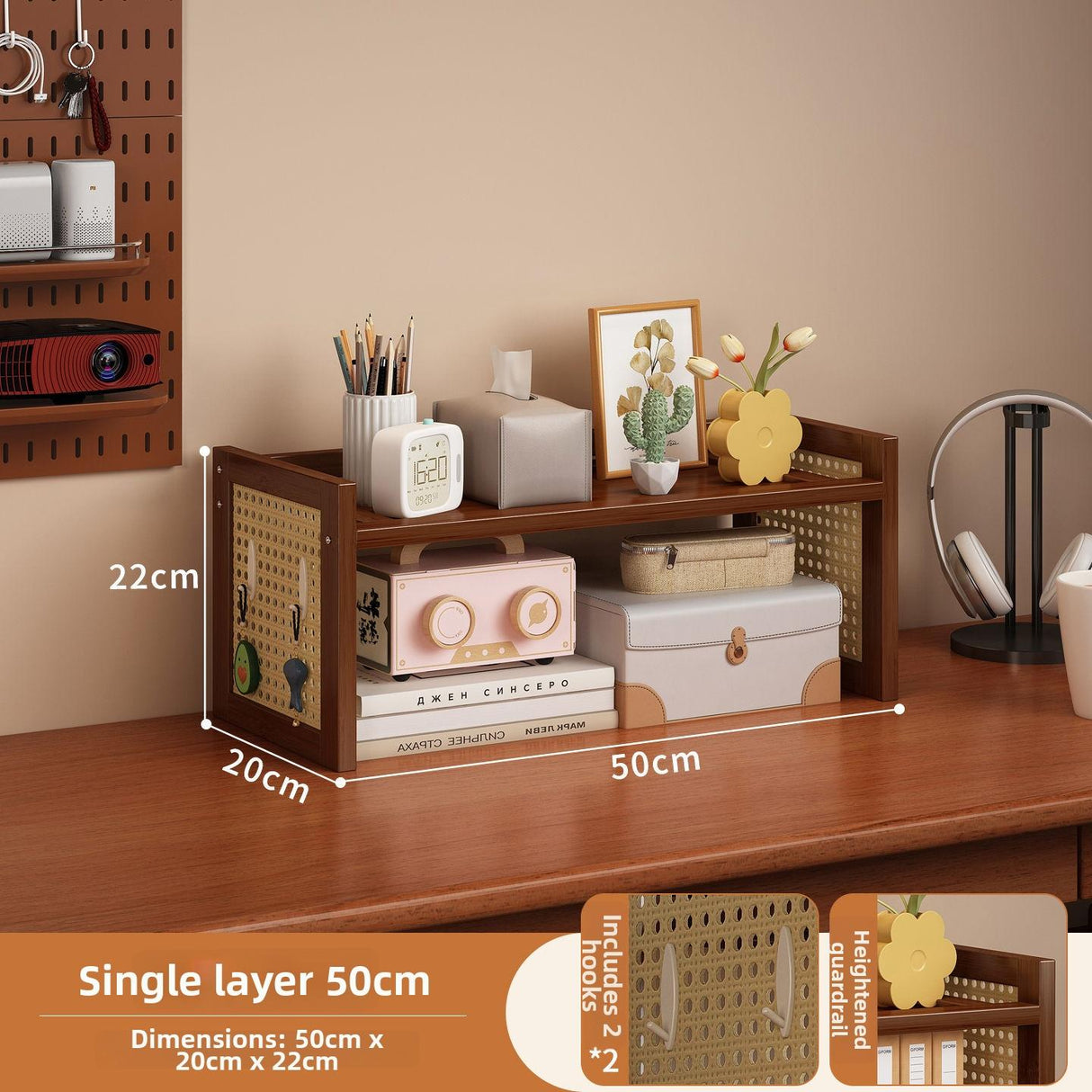 Timberra - Miracle - DeskMate Bookshelf Storage Rack - Office / Study Timberra