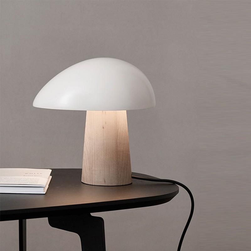 Milano Glow - Airo - N535 - Scandinavian Wabi-Sabi Mushroom Table Lamp with Soft Minimalist Design, Warm Ambient Lighting for Calm and Cozy Spaces - Bedroom / Bedside / Kids Room / Hotel / B&B Milano