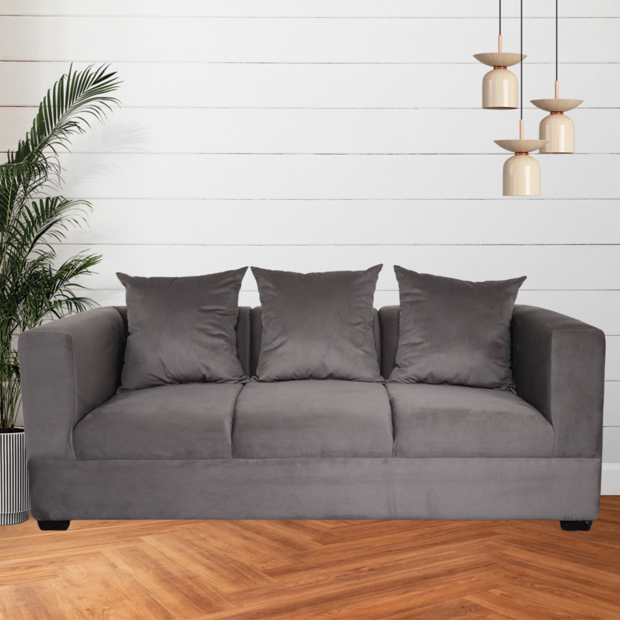 AIRIZ 3-Seater Fabric Sofa AF Home