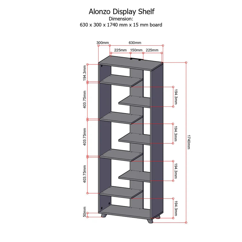 Blowout Sale - Alonzo Shelves AF Home