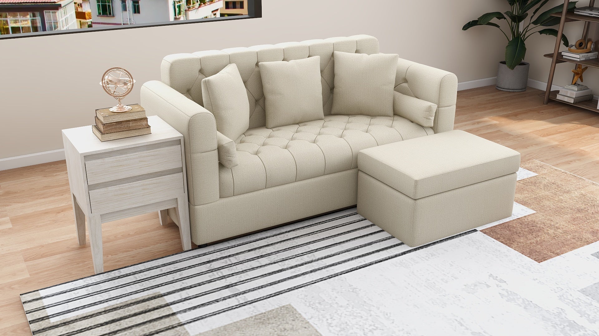 ALICE 3-Seater Fabric Sofa AF Home