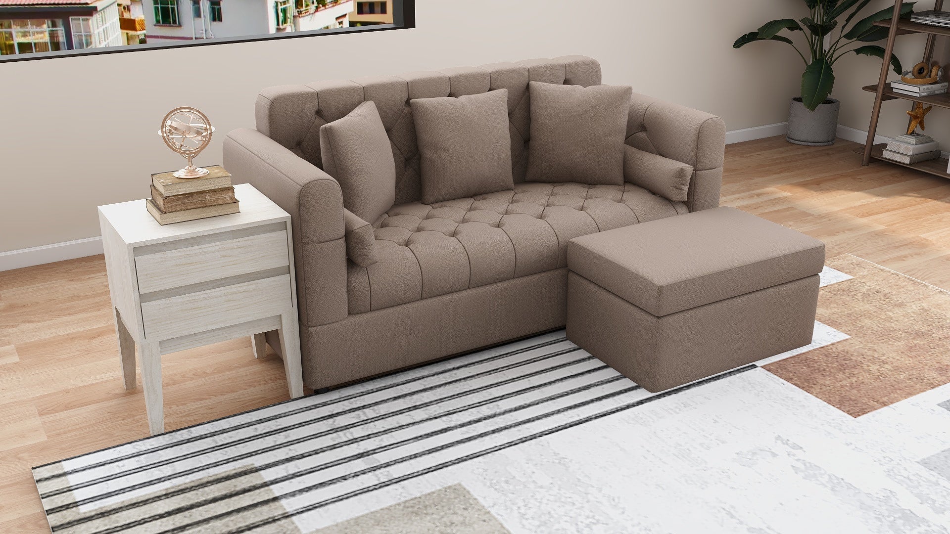 ALICE 3-Seater Fabric Sofa AF Home