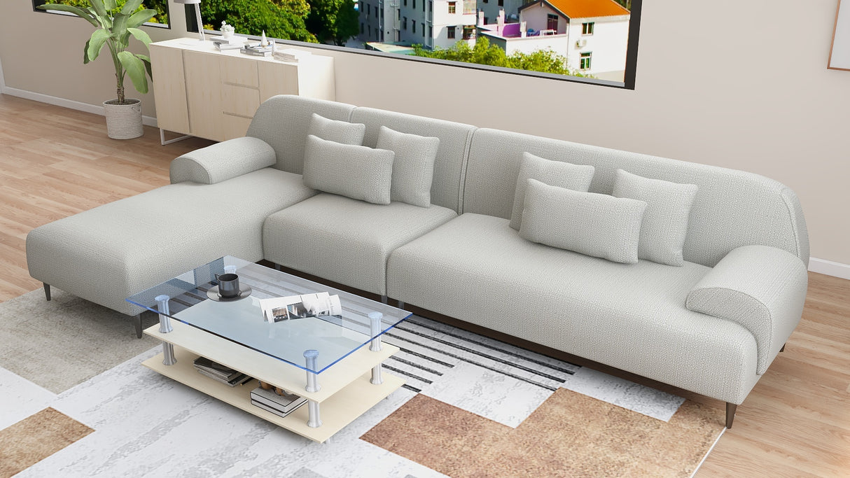 ARDEN L-Shape Fabric Sofa Luxe Life PH