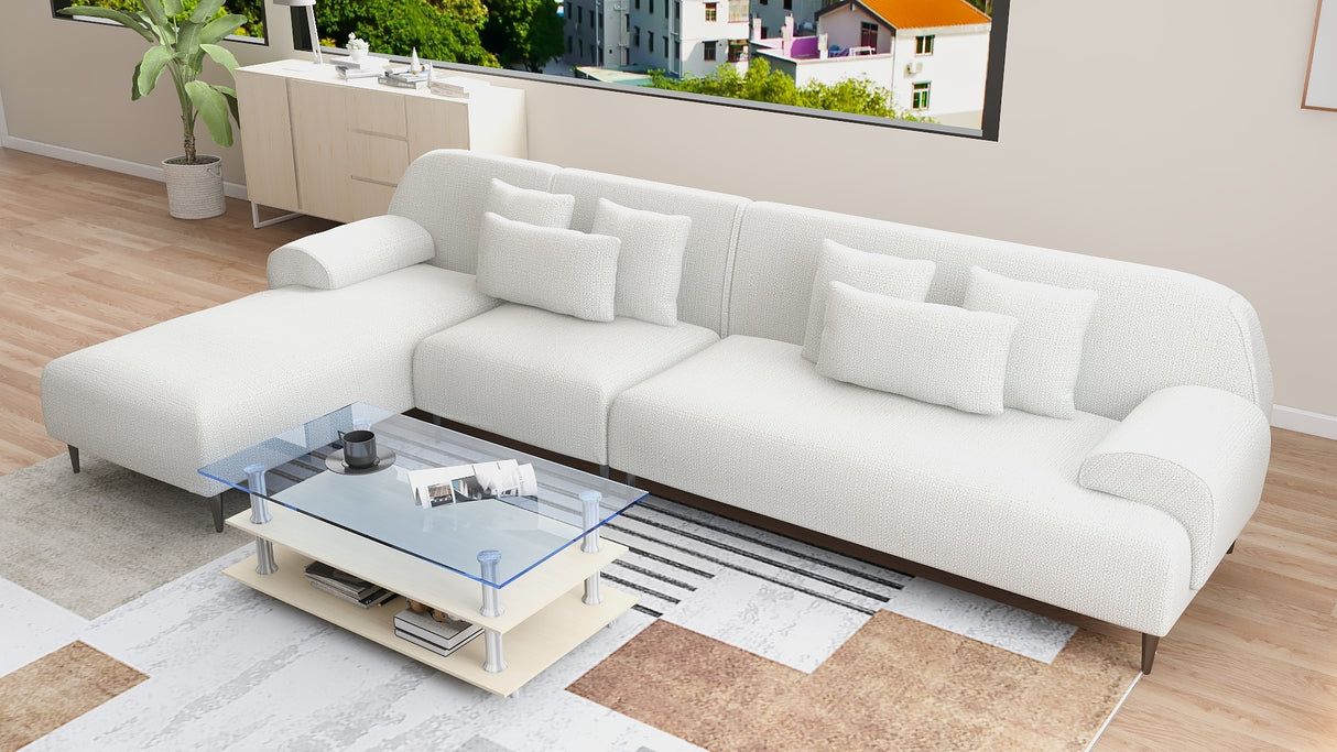 ARDEN L-Shape Fabric Sofa Luxe Life PH