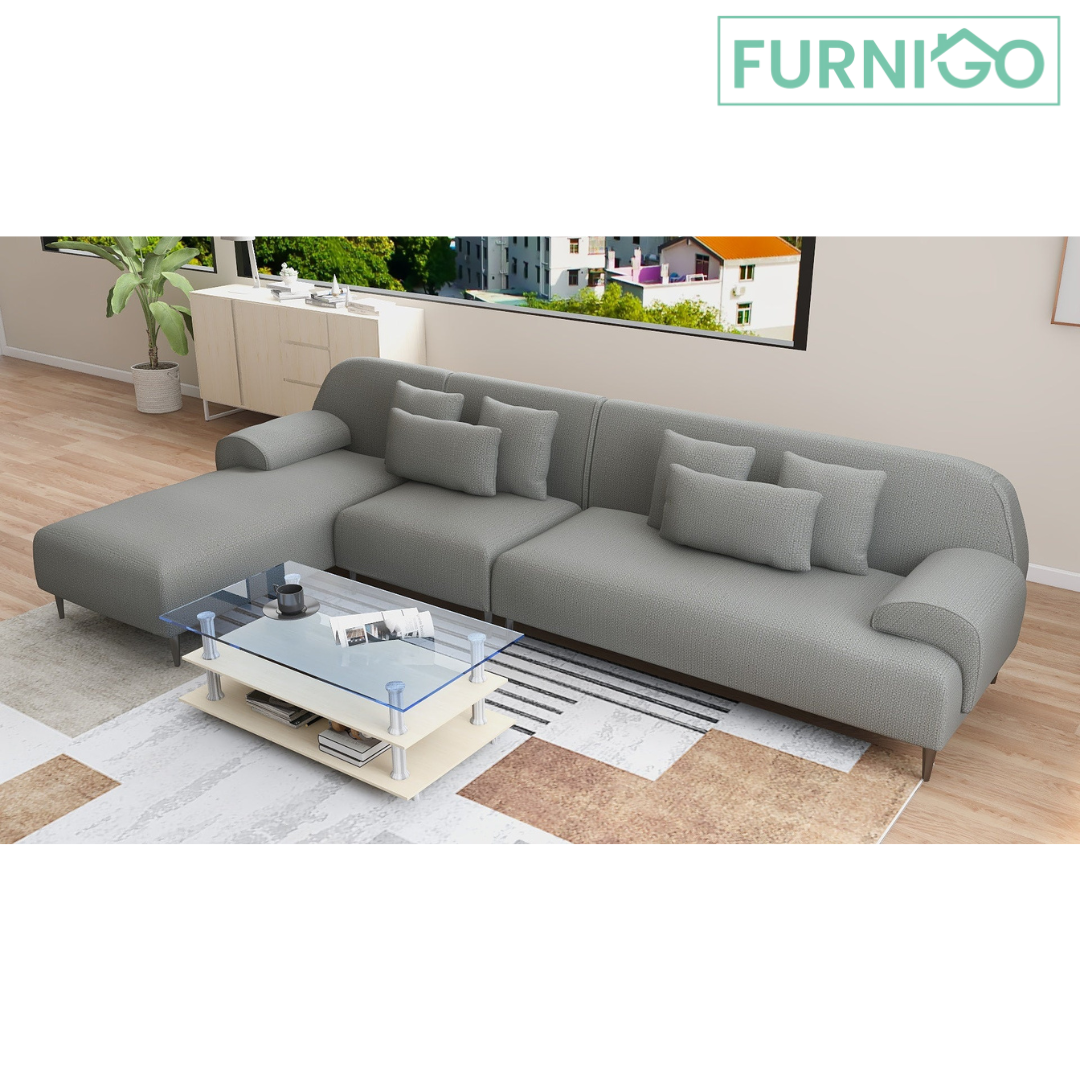 ARDEN L-Shape Fabric Sofa Luxe Life PH