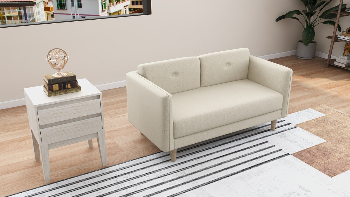 ASHER 2-Seater Fabric Sofa Affordahome
