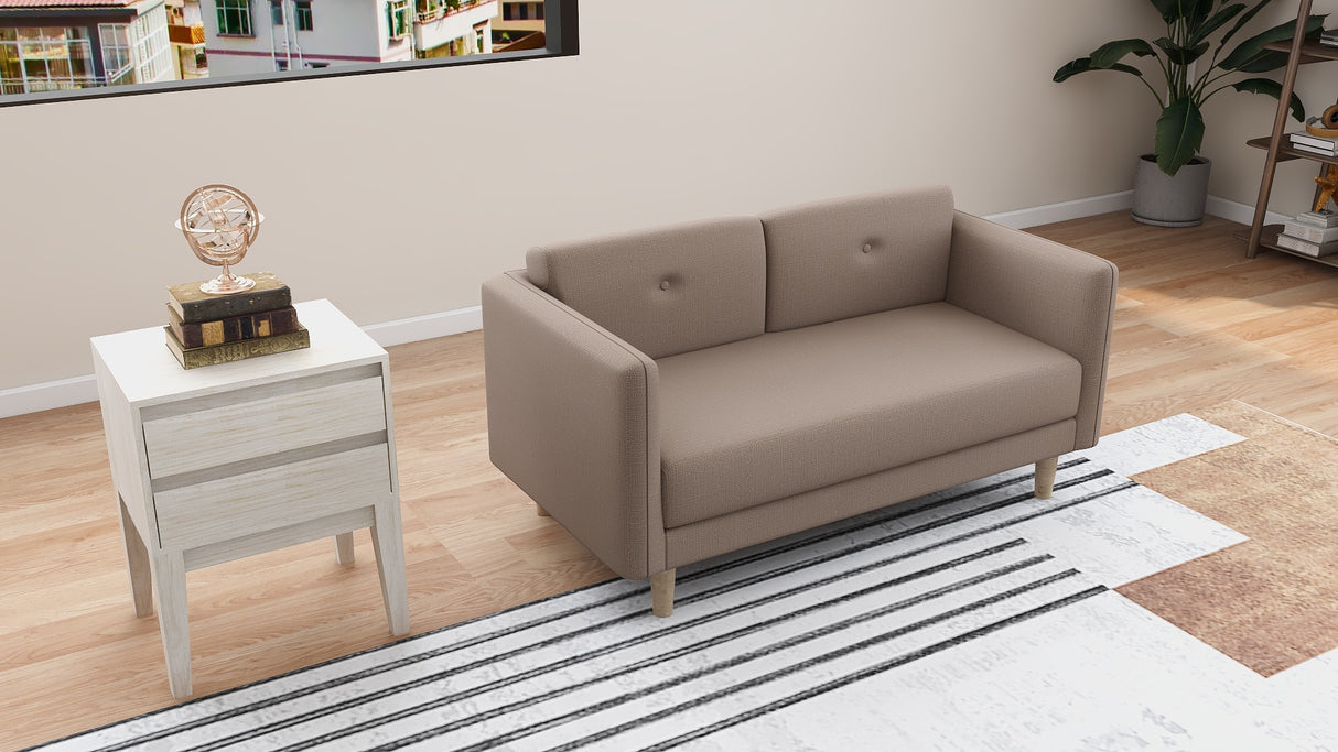 ASHER 2-Seater Fabric Sofa Affordahome