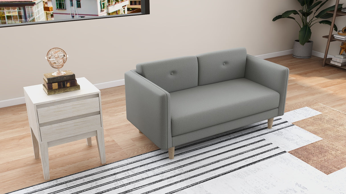 ASHER 2-Seater Fabric Sofa Affordahome
