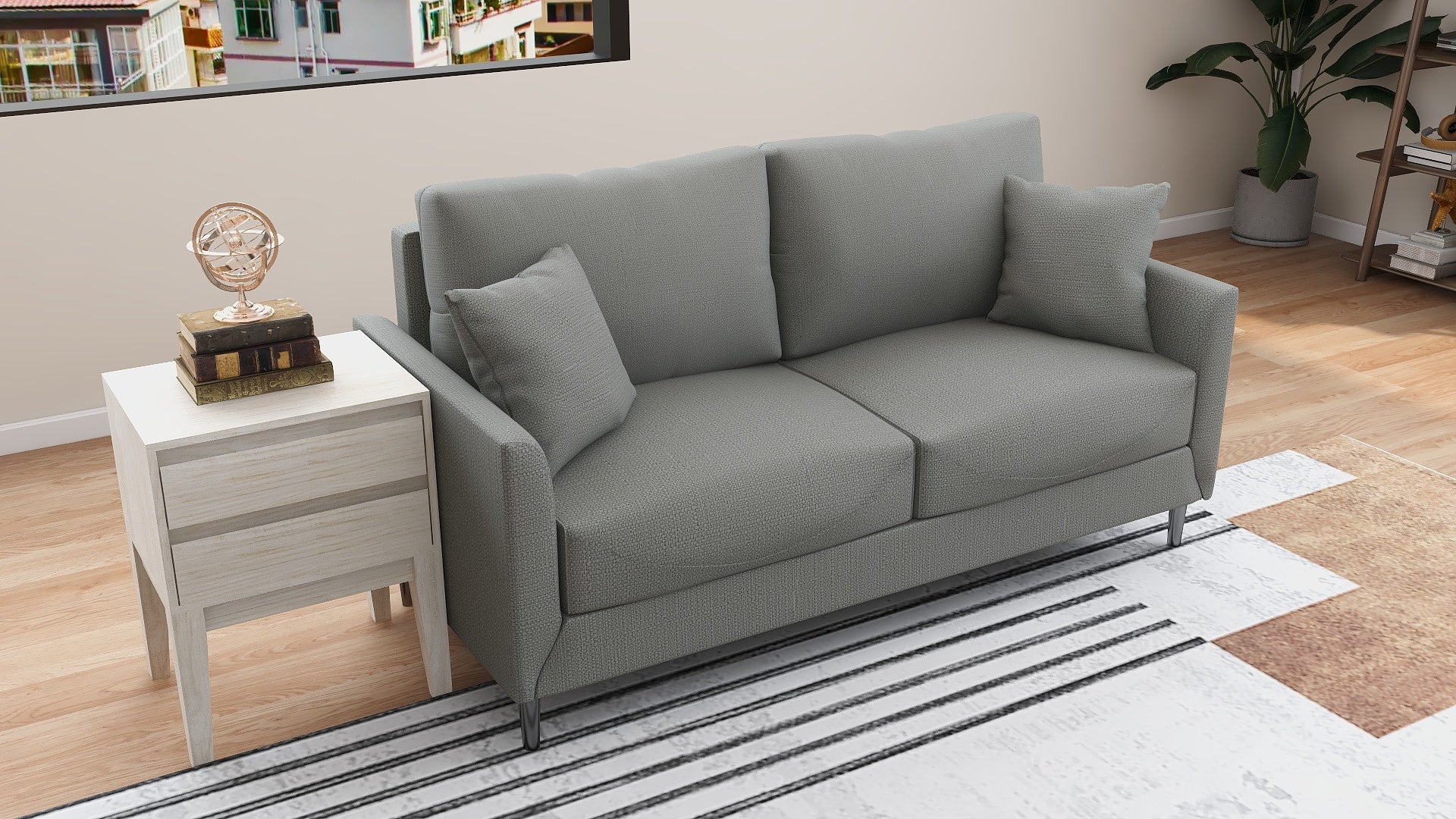 ASTRO 3 Seater Fabric Sofa AF Home