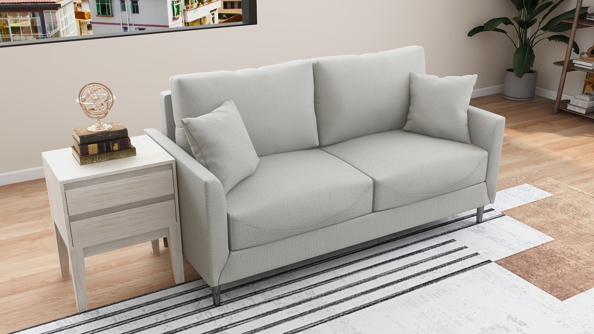 ASTRO 3 Seater Fabric Sofa AF Home