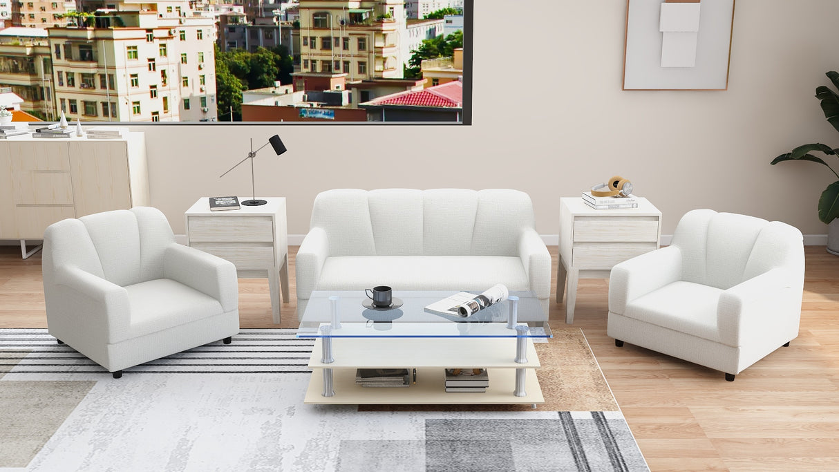 BERN 2-1-1 Fabric Sofa Set Affordahome