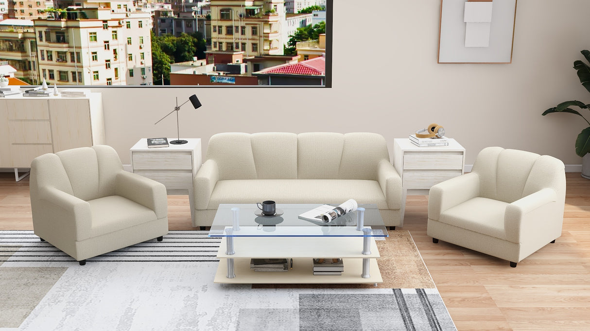 BERN 3-1-1 Fabric Sofa Set Affordahome