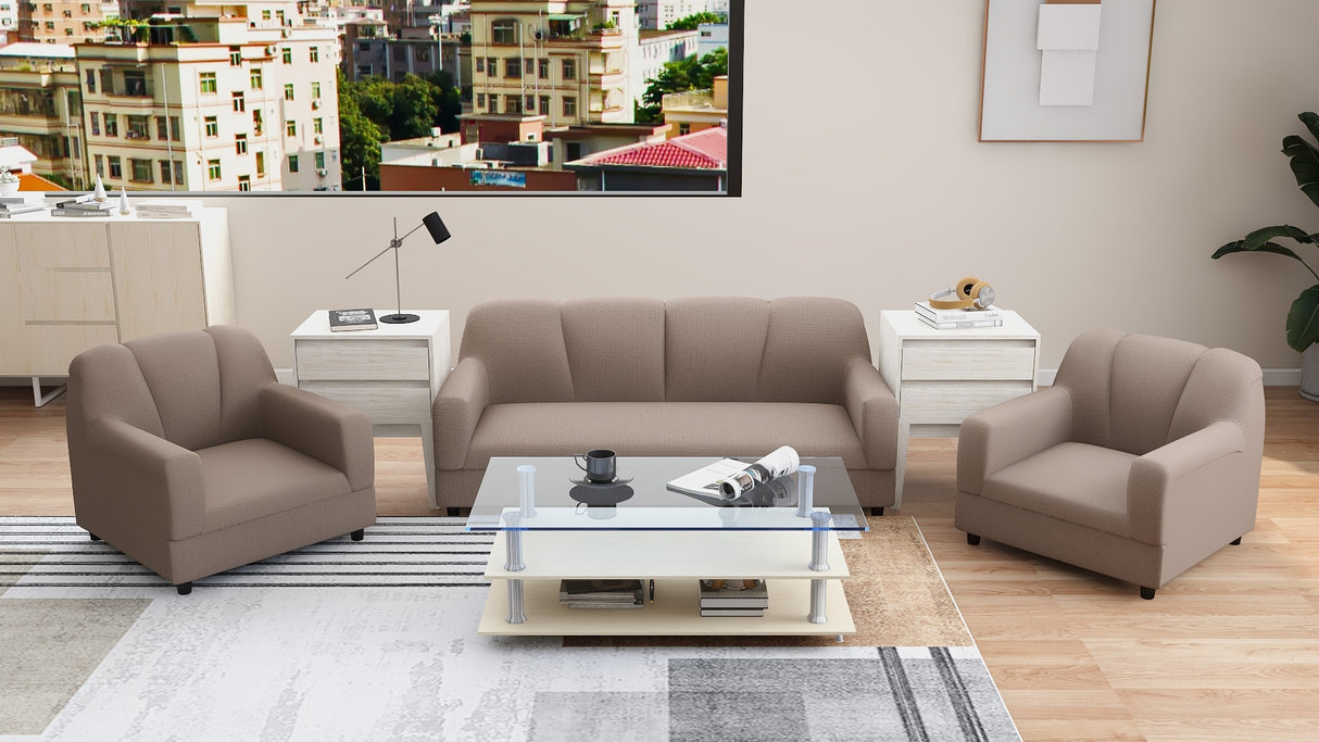 BERN 3-1-1 Fabric Sofa Set Affordahome