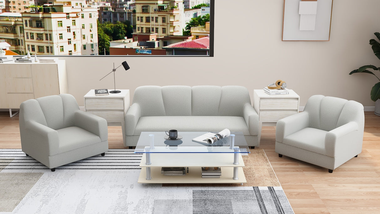 BERN 3-1-1 Fabric Sofa Set Affordahome