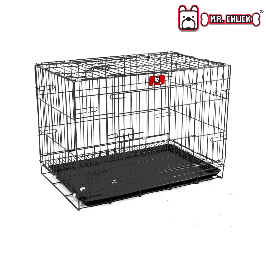 Mr. Chuck - Collapsible Dog Cage Pet Crate Black Mr. Chuck Pet Store