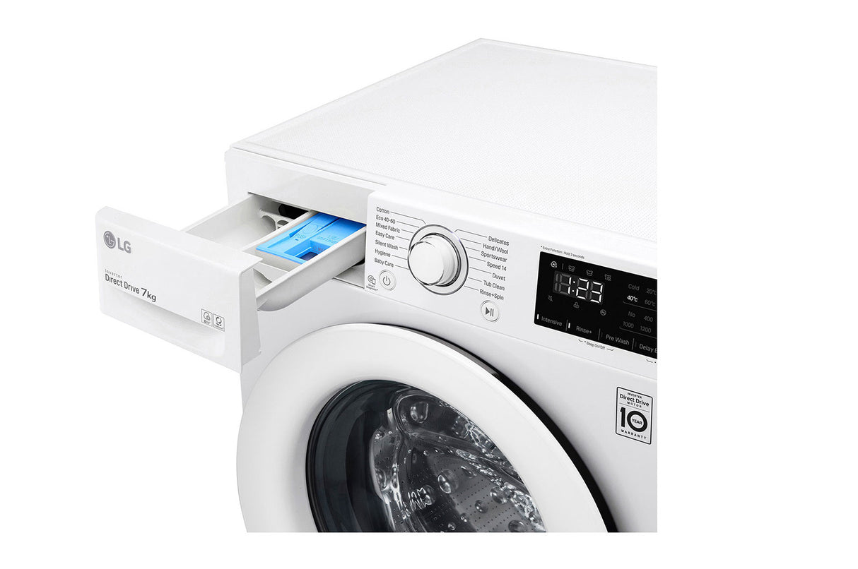 LG FV1207S5W 7kg Front Load Washing Machine LG