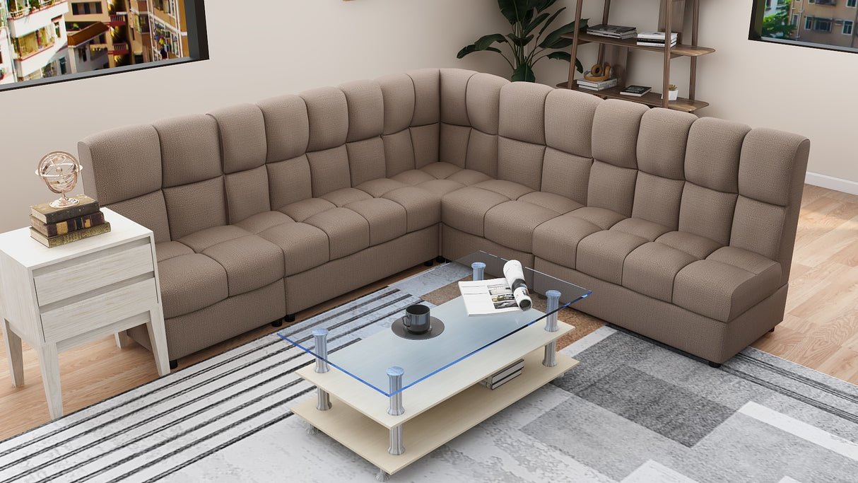 EL GRANDE L-Shape Fabric Sofa Luxe Life PH