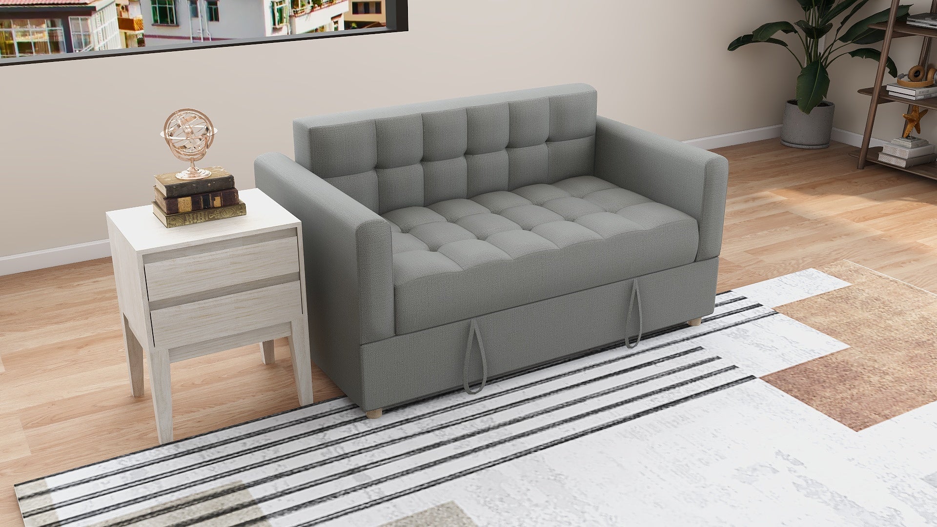 ESMERALD Pullout Fabric Sofa bed AF Home