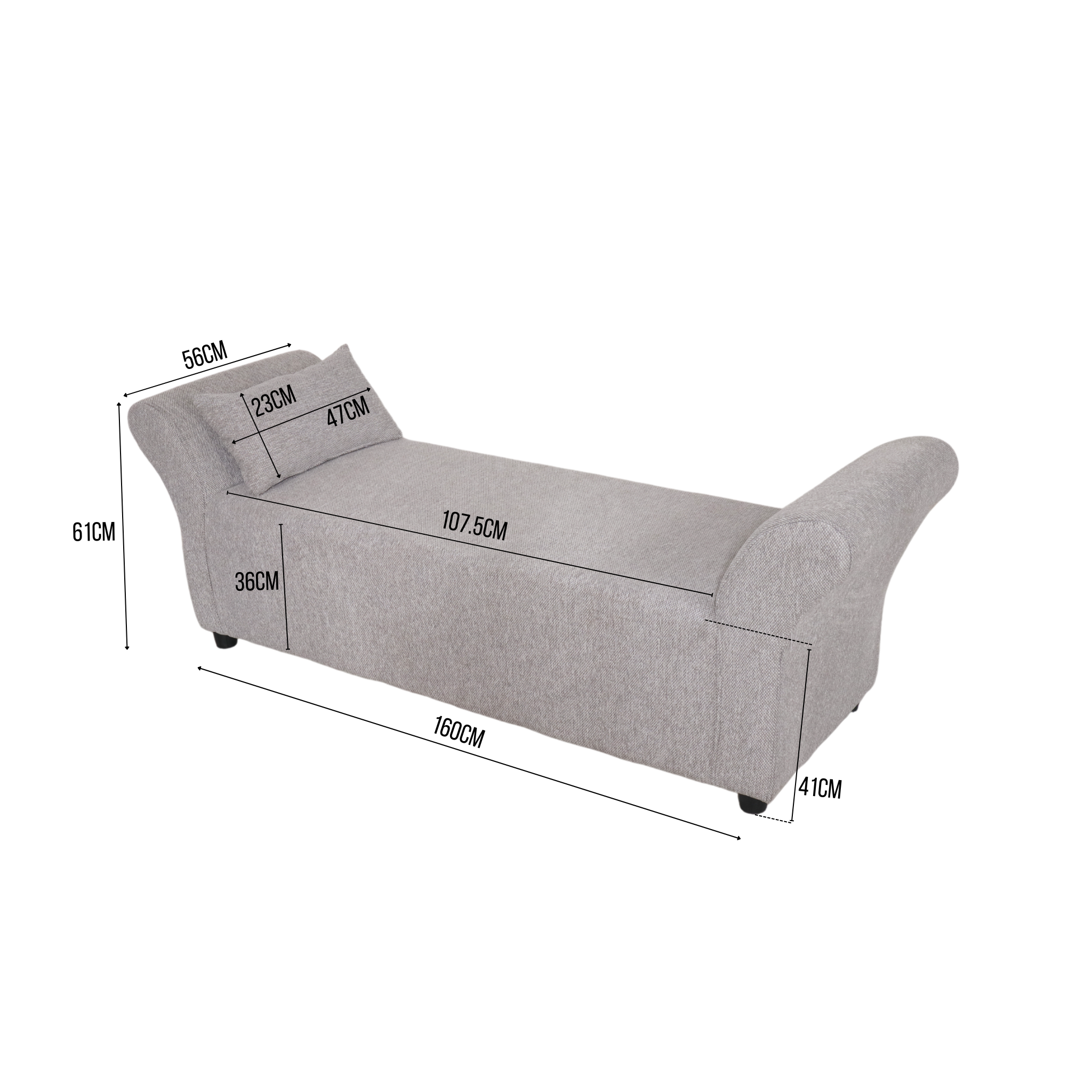 FLOW Bench Fabric Sofa AF Home