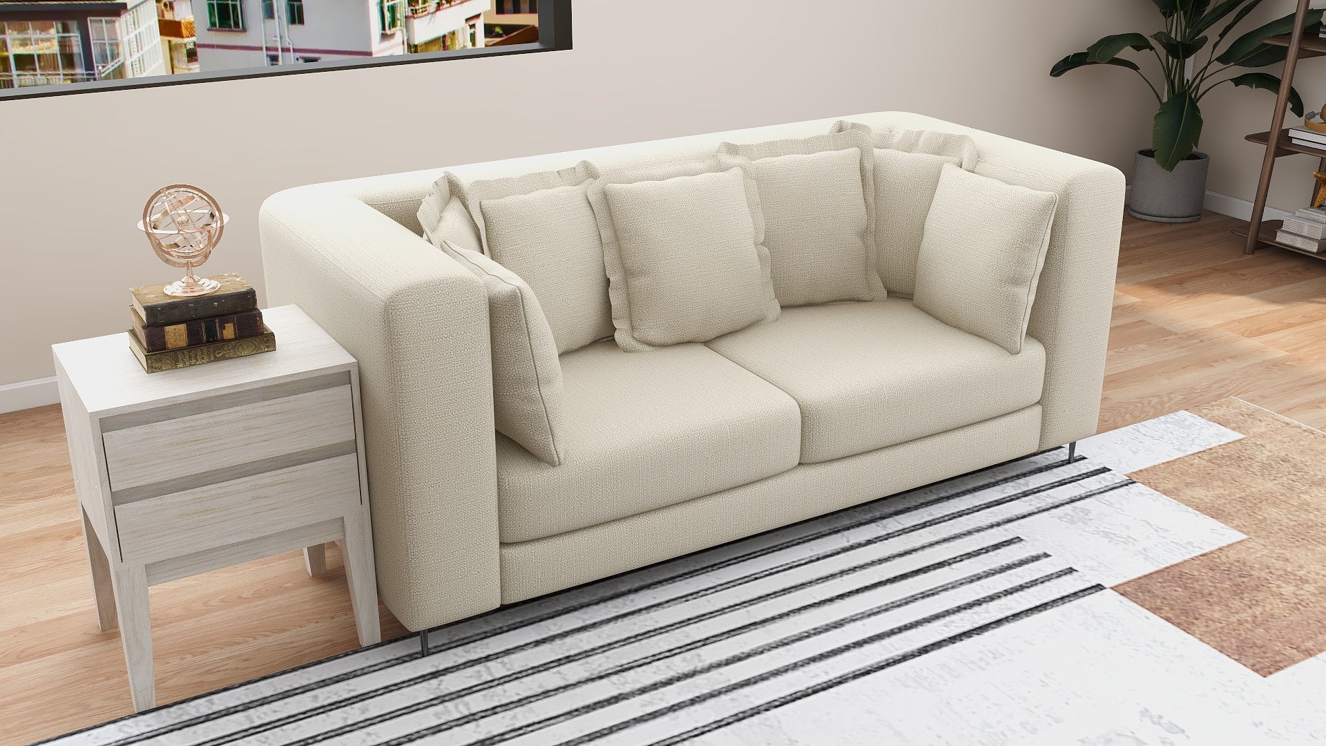 FEST 3-Seater Fabric Sofa AF Home