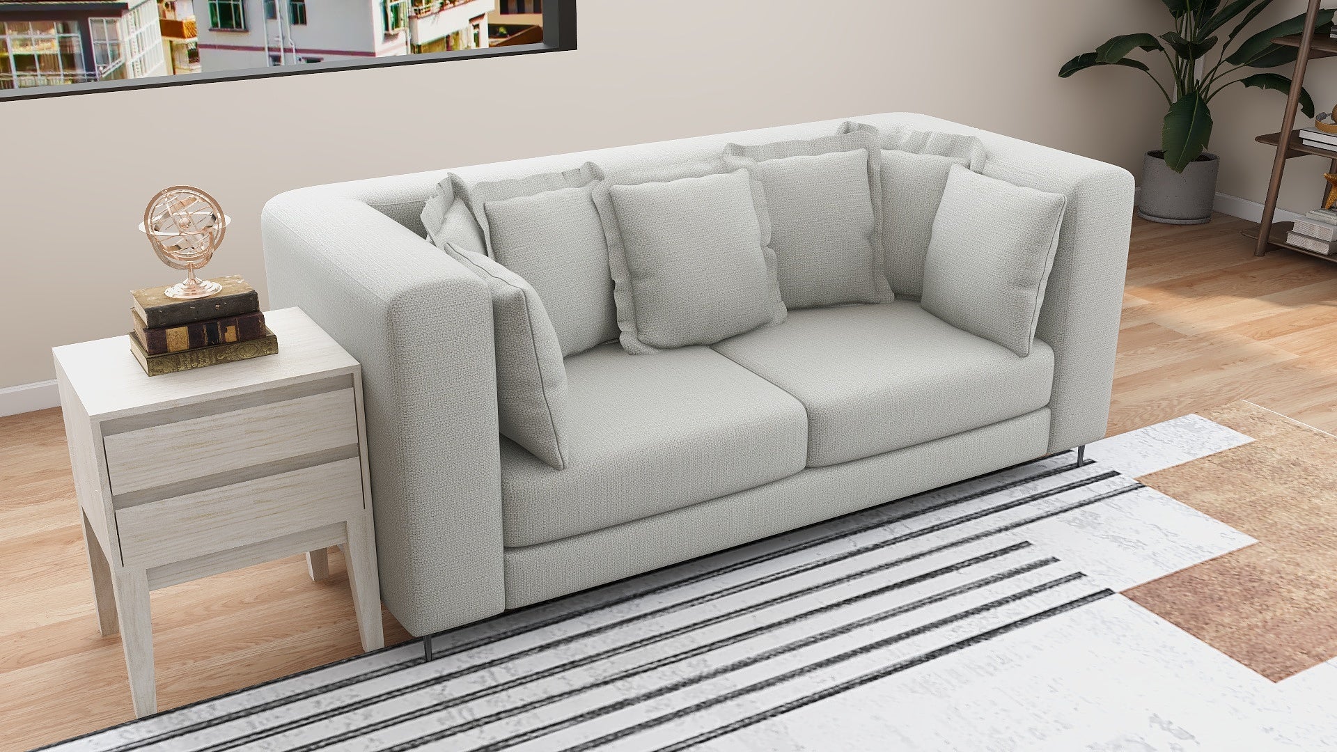 FEST 3-Seater Fabric Sofa AF Home