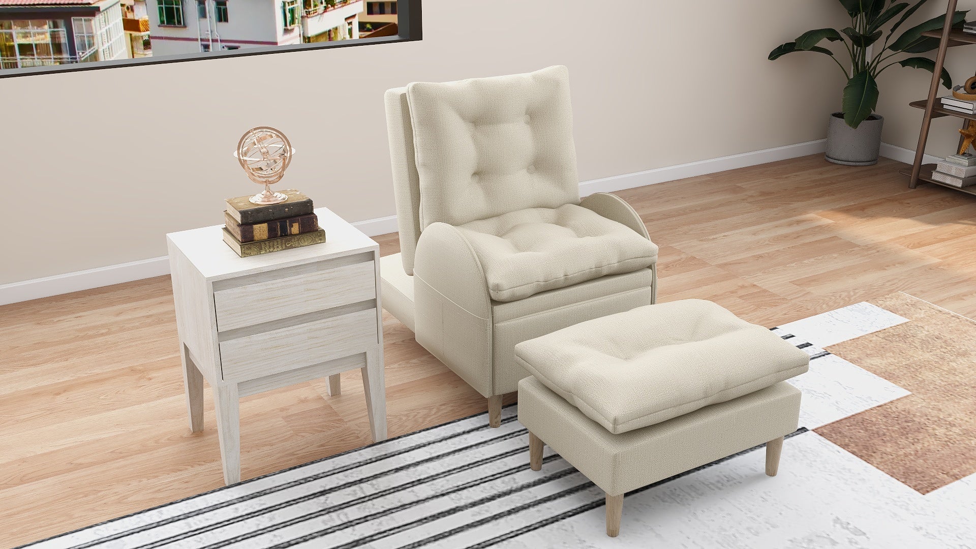 FIONA Reclining Fabric Chair AF Home
