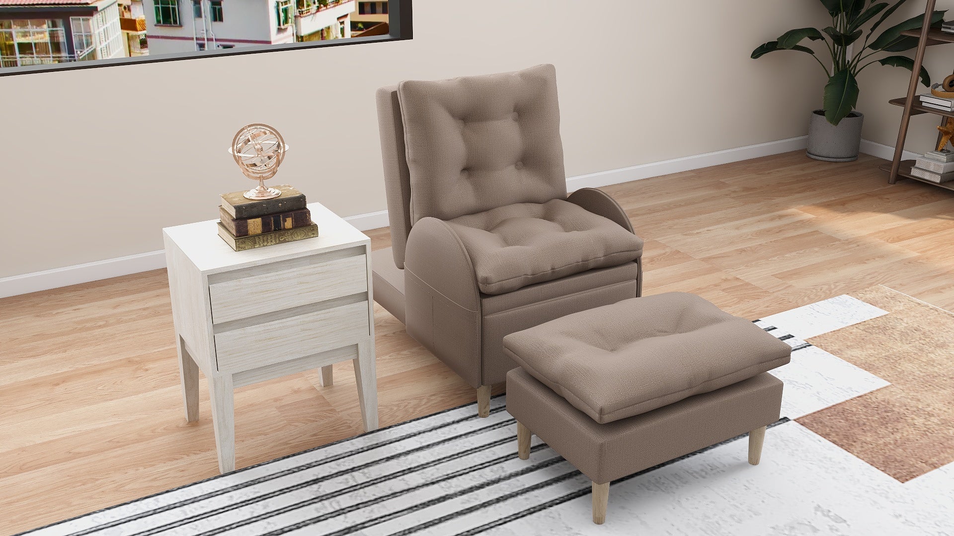 FIONA Reclining Fabric Chair AF Home