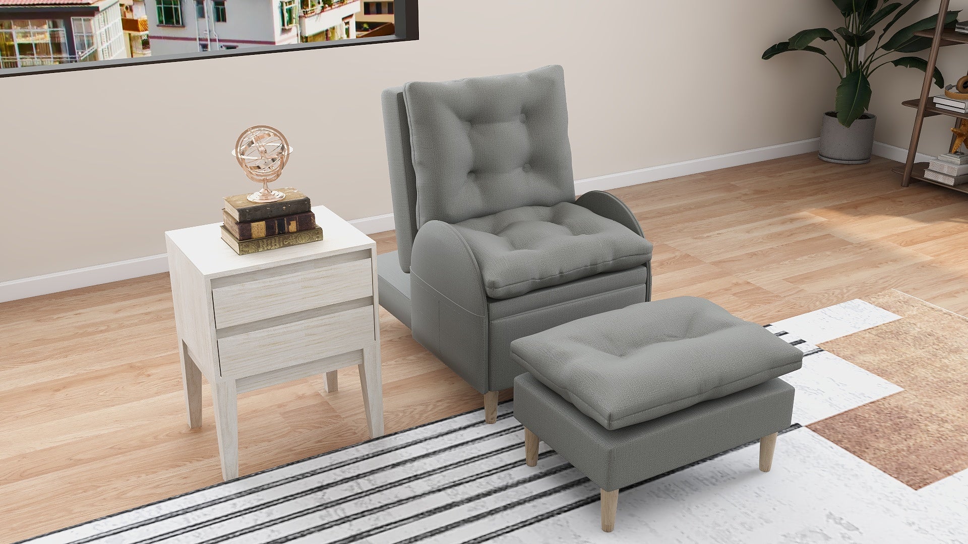 FIONA Reclining Fabric Chair AF Home