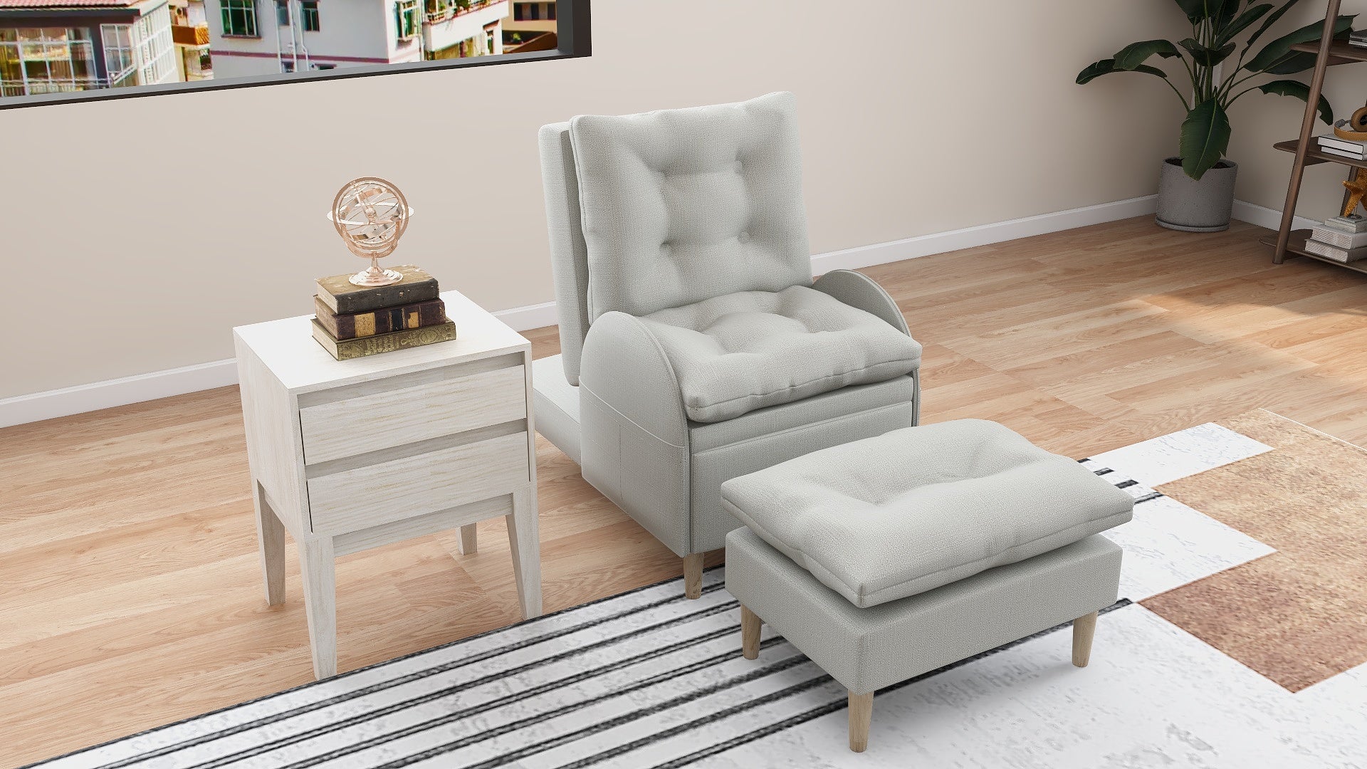FIONA Reclining Fabric Chair AF Home