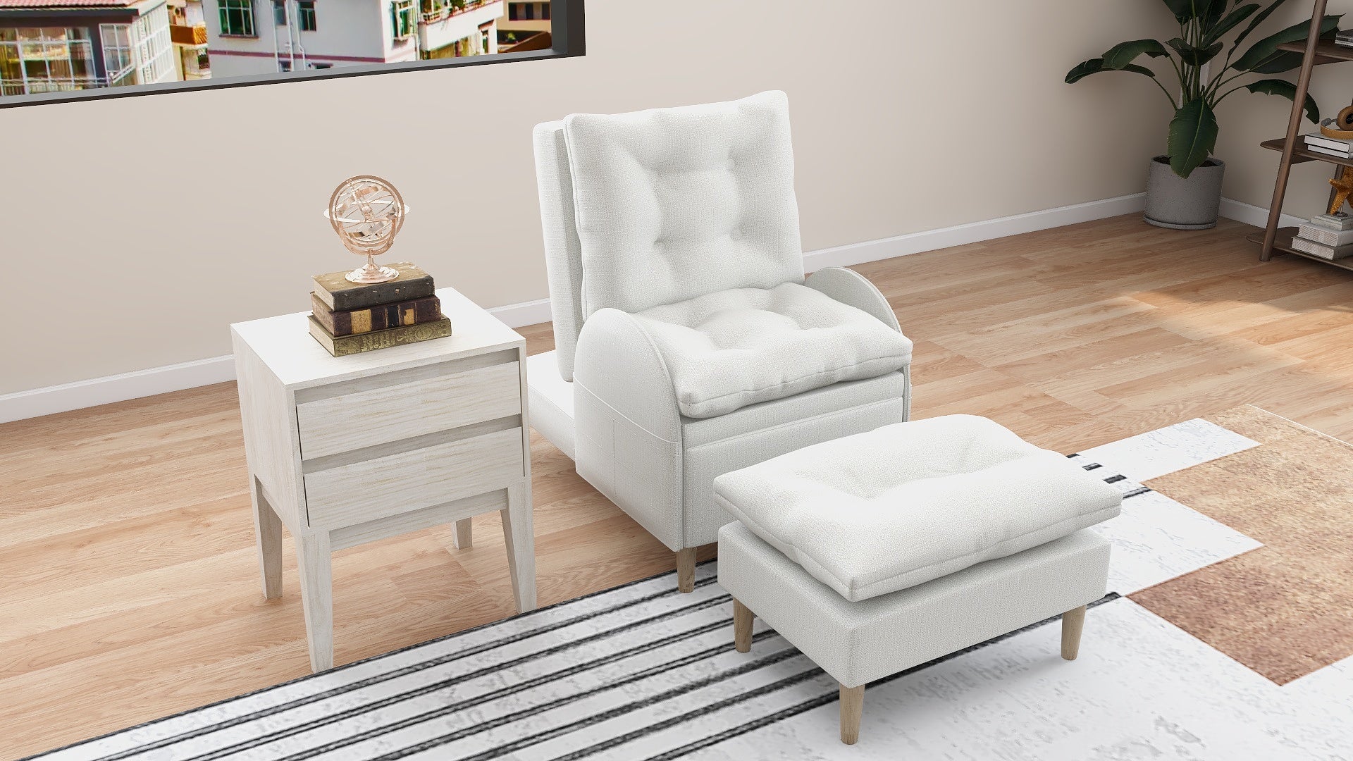 FIONA Reclining Fabric Chair AF Home
