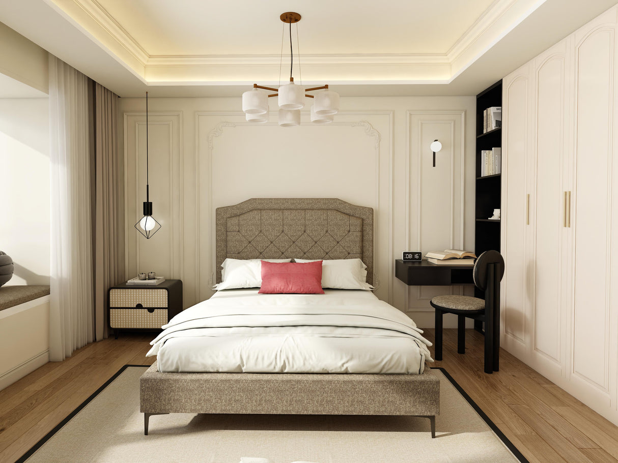 GEORGE Upholstered Bed Frame Affordahome