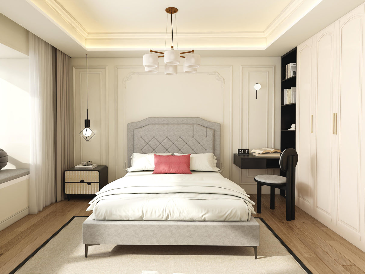 GEORGE Upholstered Bed Frame Affordahome