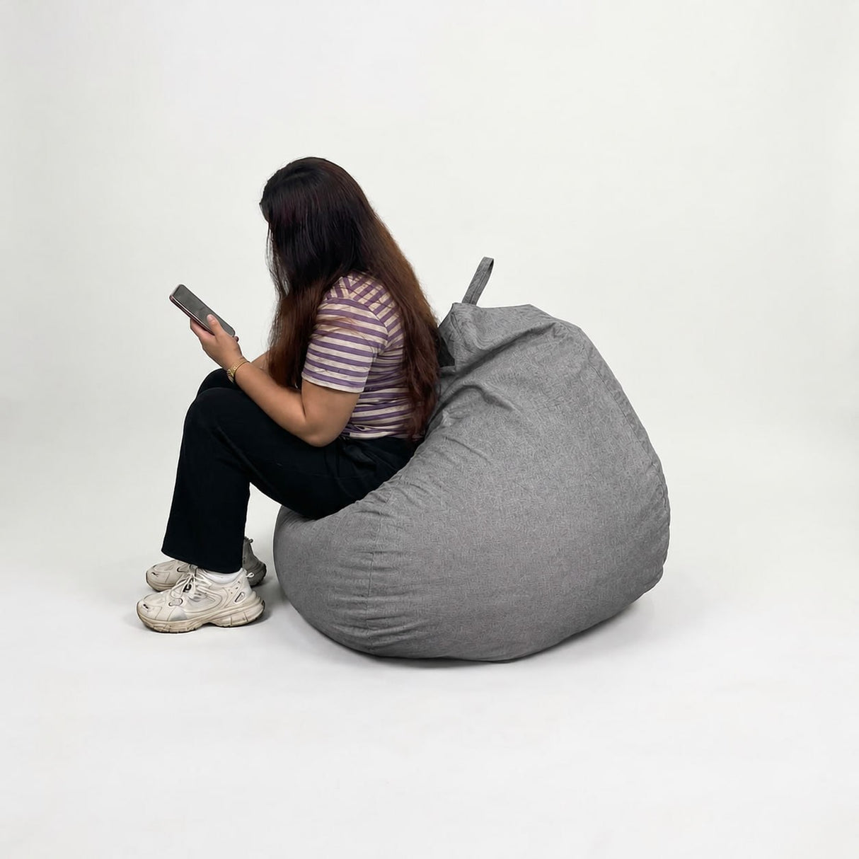 Gary Large Teardrop Bean Bag - Free 2pcs Small Bolster Pillows (PAYDAY SALE) AF Home
