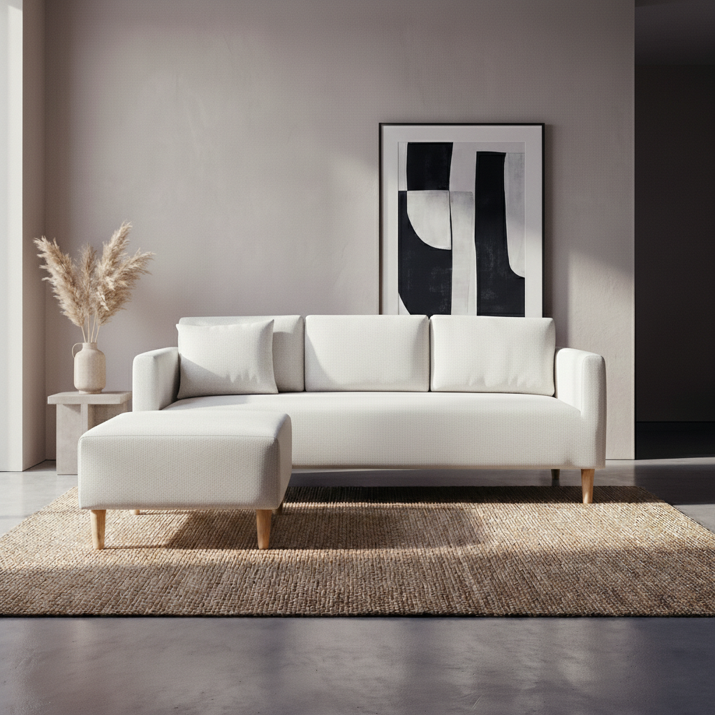 Gaynour Reversible Fabric Sofa Furnigo