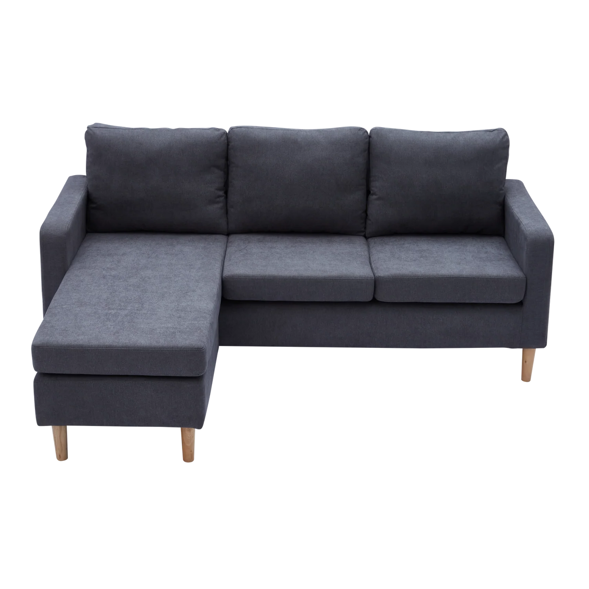 GINO Modern Upholstered L-Shape Fabric Sofa Furnigo