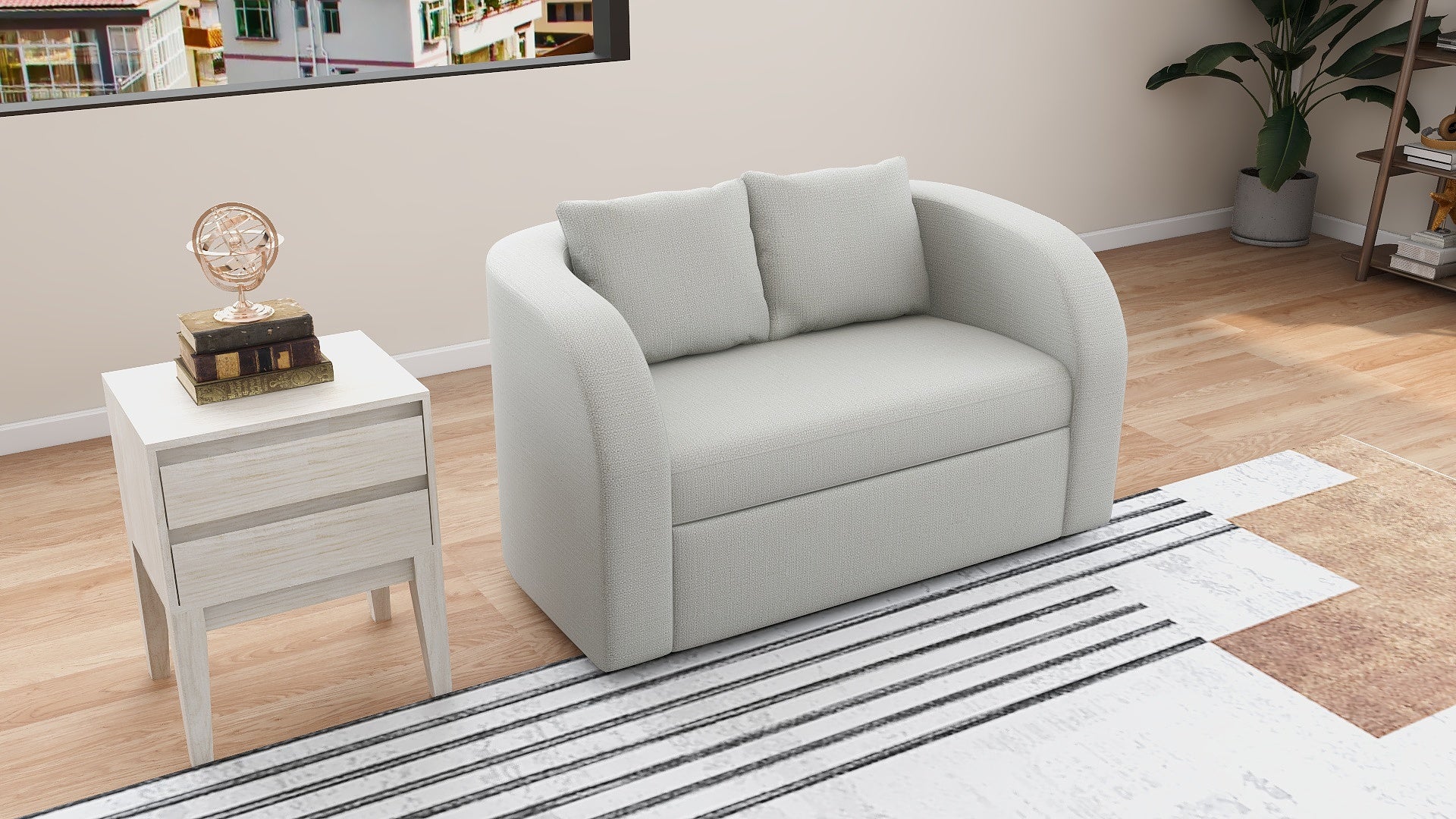 GUMI 2-Seater Fabric Sofa AF Home