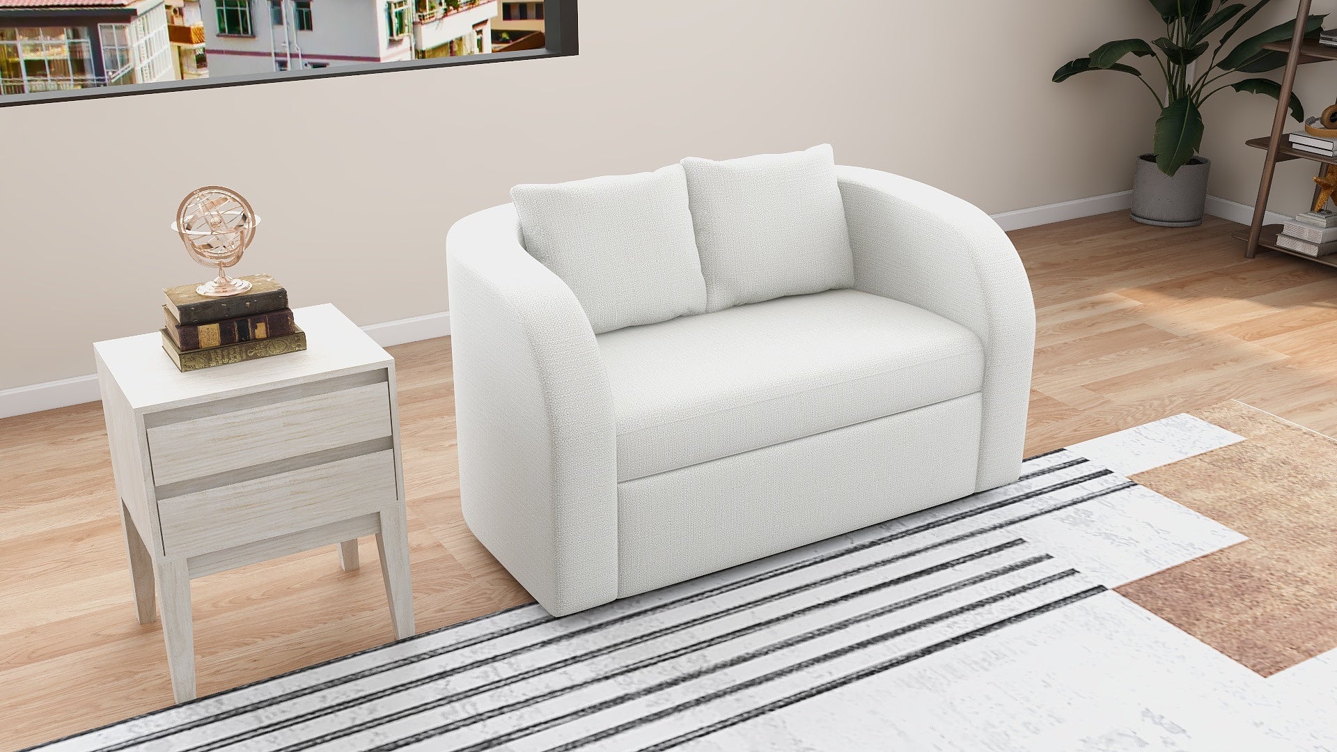 GUMI 2-Seater Fabric Sofa AF Home