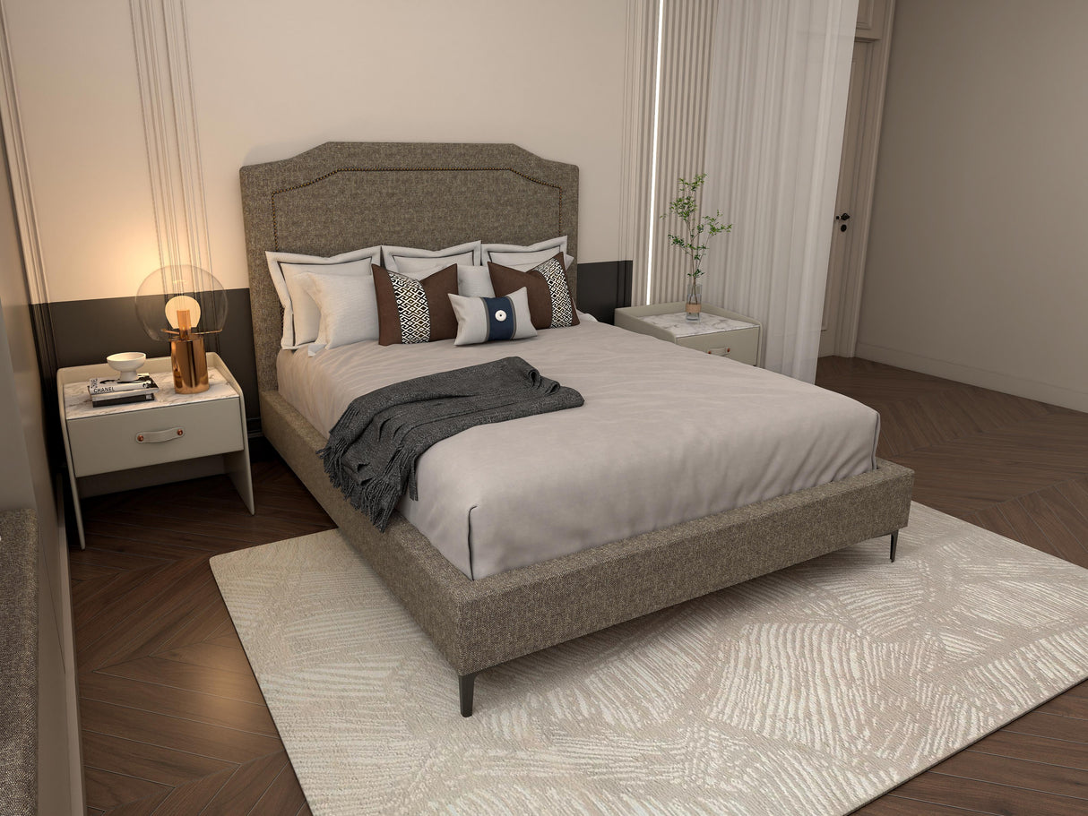 HAROLD Upholstered Bed Frame Affordahome