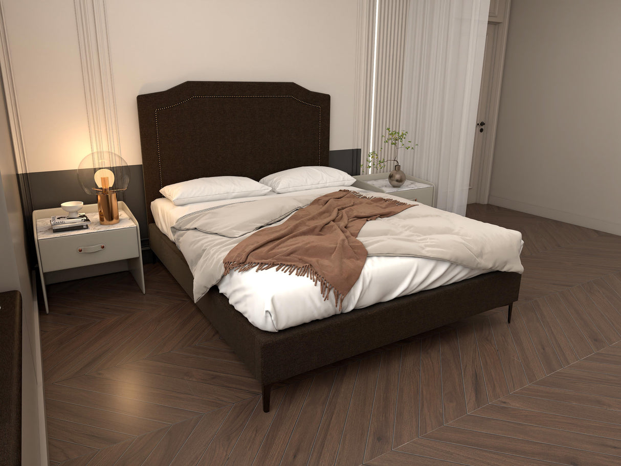 HAROLD Upholstered Bed Frame Affordahome