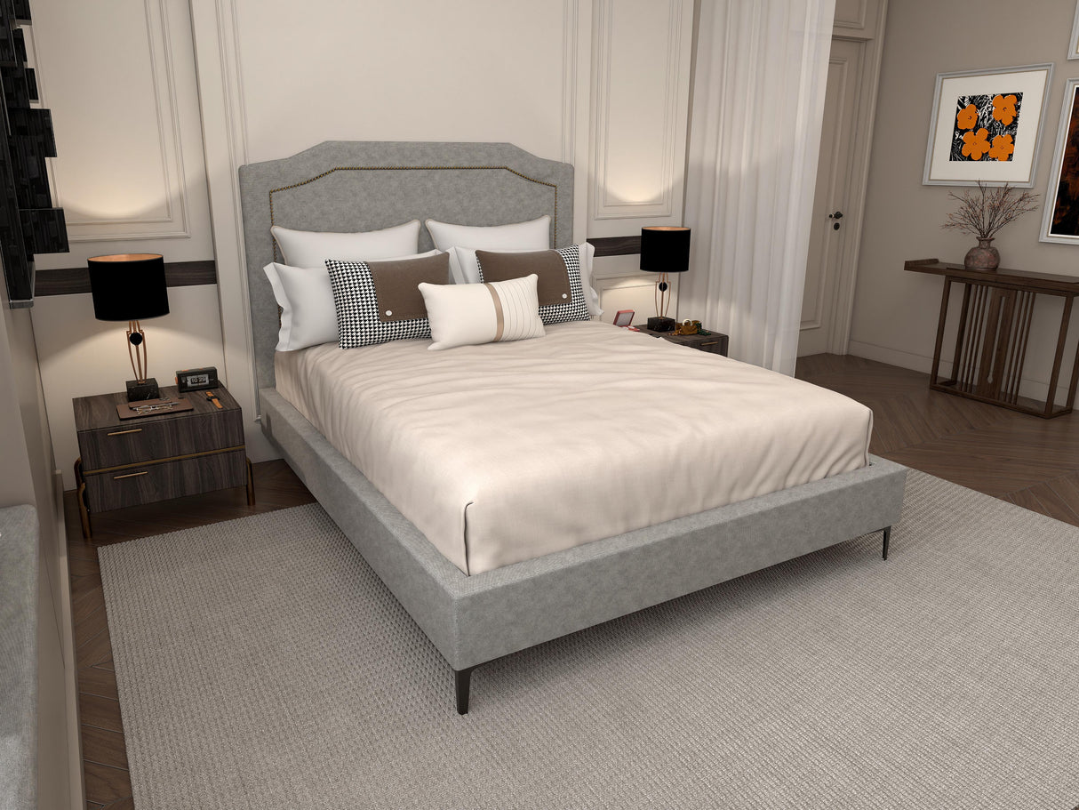 HAROLD Upholstered Bed Frame Affordahome